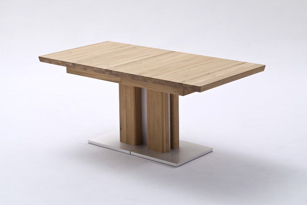 Esstisch Massivholz ausziehbar, Ausziehbarer Tisch Holz, Maße 90 x 180