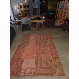 Teppich Patchwork Orange, Größe 200 x 300 cm