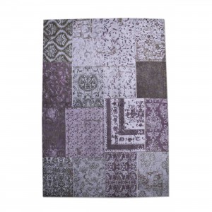 Teppich Patchwork bordeaux / purple, Größe 170 x 240 cm