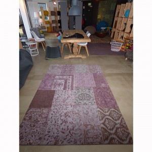 Teppich Patchwork Bordeaux, Größe 200 x 300 cm