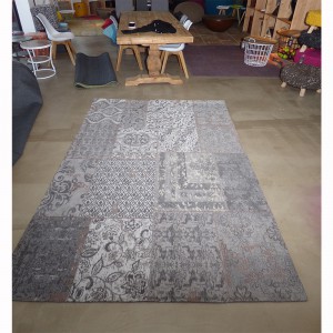 Teppich Patchwork Grau, Größe 200 x 300 cm
