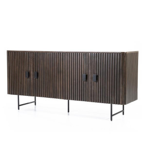 Sideboard braun Massivholz, Anrichte braun Holz, Sideboard Holz braun, Breite 170 cm