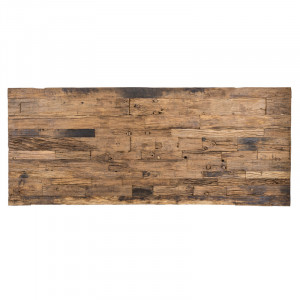 Tischplatte Altholz, Tischplatte Massivholz braun, Maße 200x90 cm