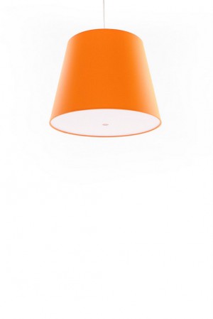 Pendelleuchte, Lampenschirm orange, moderne Pendellampe in sechs verschiedenen Farben, Ø 39 cm