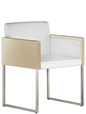 Design Sessel gepolstert in zwei Farben, Sitzhöhe 46 cm