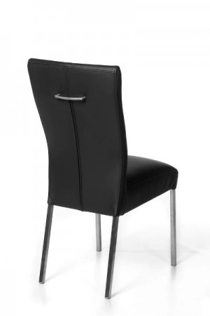 Moderner Stuhl mit Echtleder-Bezug in verschiedenen Farben