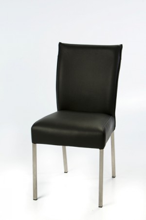 Moderner Stuhl mit Echtleder-Bezug in verschiedenen Farben