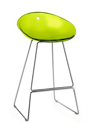 Design Barhocker Farbe grün transparent, 65 cm Sitzhöhe