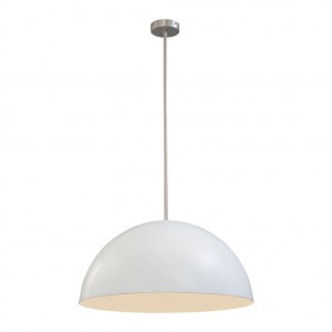 Moderne Hängeleuchte Lampenschirm aus Metall, Hängelampe Farbe weiß, Durchmesser 60 cm