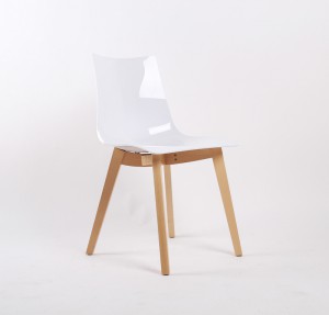 Design Stuhl Buche Natural Holz weiß