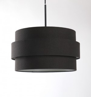 Pendelleuchte mit einem weißen Lampenschirm, Moderne Hängeleuchte, Ø 60 cm