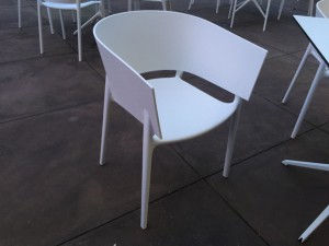 Gartenstuhl weiß, Design-Stuhl