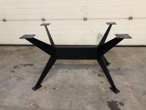 Tischgestell schwarz Metall Industriedesign, Tischgestell für Esstisch Industrie Metall