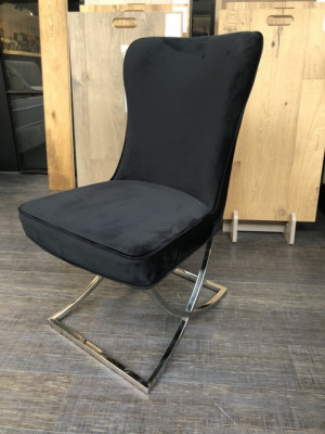 Stuhl schwarz, gepolsterter Stuhl schwarz