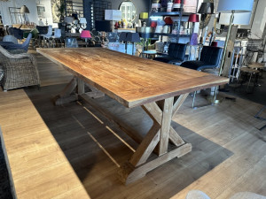 Esstisch Teak, Gartentisch Massivholz, Tisch Holz, Breite 280 cm