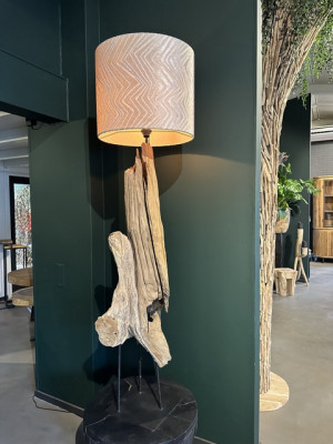 Stehlampe Unikat, Stehleuchte Holz Unikat, Höhe ca. 190 cm