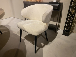 Stuhl weiß  gepolstert, gepolsterter Stuhl mit Armlehnen