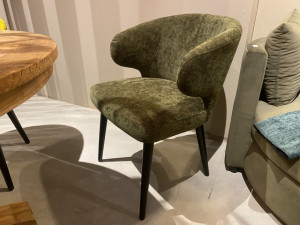 Stuhl grün gepolstert, gepolsterter Stuhl mit Armlehnen