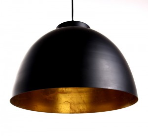 Moderne Pendelleuchte, Pendellampe Ø  45 cm, Farbe schwarz-gold