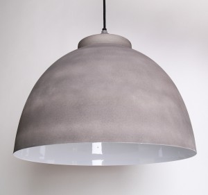 Moderne Pendelleuchte, Farbe grau-weiß, Ø 30 cm