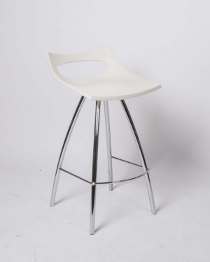 Design Barhocker, Farbe leinen, Sitzhöhe 80 cm