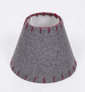 Lampenschirm grau rund für eine Tischlampe,  Ø 20 cm