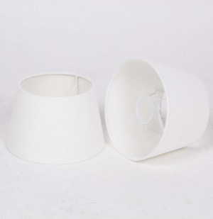 Lampenschirm weiß rund für Tischleuchte, Durchmesser 20 cm