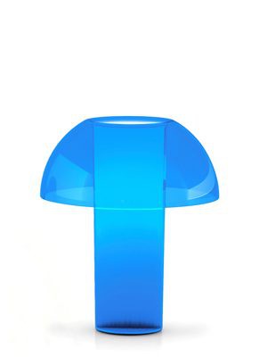 Design Tischleuchte, Tischlampe aus Polycarbonat,  Ø 25 cm