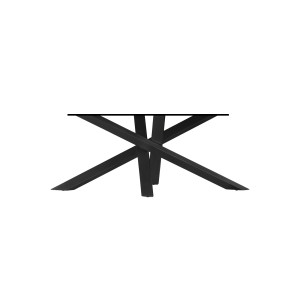 Metall Tischgestell schwarz, Tischbein schwarz Metall, Breite 220 cm