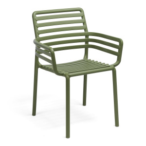 Gartenstuhl grün, Gartenstuhl Kunststoff grün, Stuhl mit Armlehne grün, Gartenstuhl mit Armlehne grün