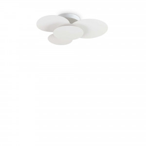 LED Deckenleuchte weiß, LED Deckenlampe weiß, LED Wandlampe weiß, Wandleuchte Weiß, Breite 52 cm