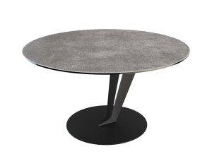 Couchtisch grau rund Keramik-Tischplatte, runder Couchtisch Keramik Tischplatte,  Tisch grau Tischplatte rund,  Durchmesser 75 cm