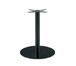 Tischfuß schwarz Metall, Tischgestell Metall schwarz, Durchmesser 60 cm