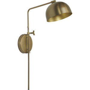 Wandlampe Gold, Metall, 63cm Wandleuchte