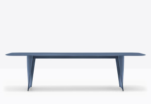 Design  Esstisch Farbe blau, Tisch blau, Konferenztisch blau Länge 240-360 cm