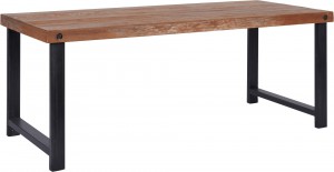 Tisch Industriedesign Metall-Gestell, Esstisch Industrie, Länge 175 cm