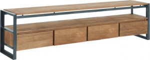 Lowboard mit Schubladen Industriedesign, Fernsehregal Industriedesign, TV Regal Industriedesign, Breite 200 cm