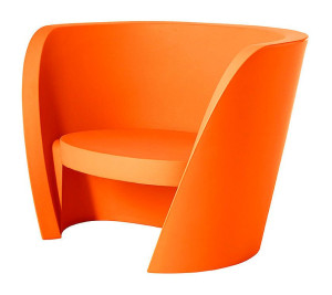 Gartensessel orange Kunststoff, Sessel orange Kunststoff, Outdoor Sessel orange
