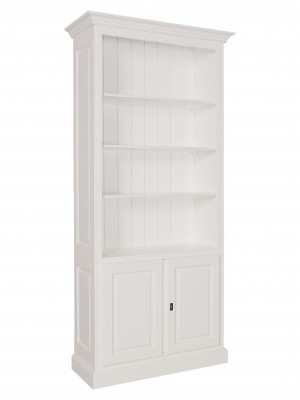 Bücherschrank weiß, Schrank weiß Landhaus, Breite 100 cm