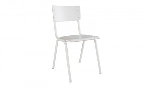 Metall Stuhl weiß, Stuhl weiß Metall, Objekt Stuhl weiß