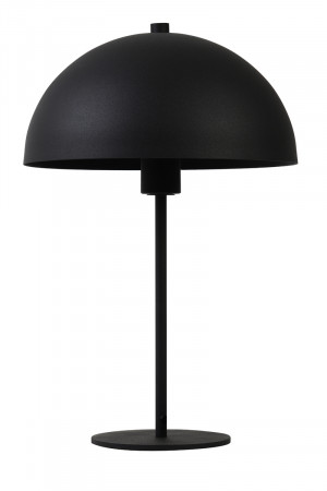 Tischlampe schwarz, Tischleuchte schwarz, schwarze Tischlampe Metall, Höhe 45 cm
