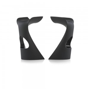 Barhocker schwarz, Barstuhl Kunststoff in verschiedenen Farben, Sitzhöhe 73 cm