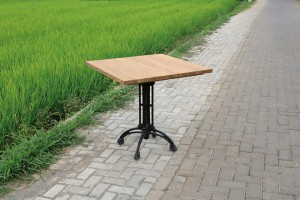 Bistrotisch Teakholz, Tisch quadratisch Teak, Bistrotisch Holz Teak, Maße 80x80 cm