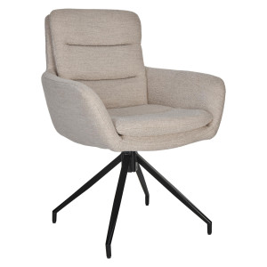 Stuhl taupe-grau drehbar, Esszimmerstuhl drehbar Natur-grau, drehbarer Stuhl grau-schwarz