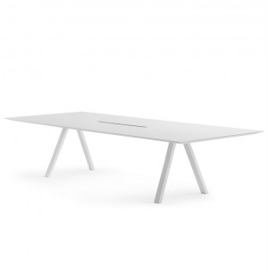 Tisch weiß , Esstisch weiß, Konferenztisch weiß, Länge 300 cm