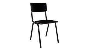 Metall Stuhl  schwarz, Stuhl schwarz Metall, Objekt Stuhl schwarz