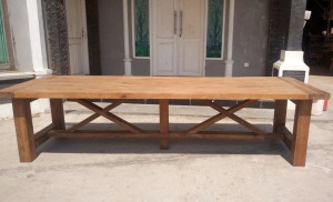 3,5 Meter Esstisch Massivholz, Tisch Holz Landhausstil, Konferenztisch Holz,  Breite 350  cm