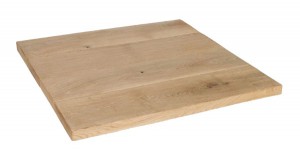 Tischplatte Bistrotisch, Tischplatte Eiche massiv, Tischplatte rechteckig Eiche, Maße 50x50 cm