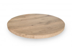 Tischplatte rund Eiche massiv, runde Tischplatte Eiche, Durchmesser 60 cm