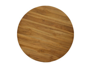 Runde Tischplatte Teak, Tischplatte rund Massivholz, Tischplatte Holz massiv, Durchmesser 140 cm